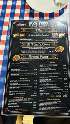 Menu photo 4 Huck Finn's Catfish Pigeon Forge, TN