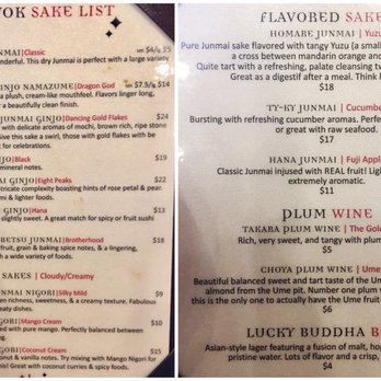 Iron Wok - Saki menu - Chinese Near Me - Bryson City, North Carolina