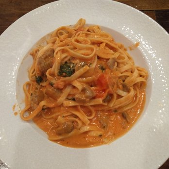 Pazza on Porter - Pink vodka pasta dish. Very bland. - Italian Near Me - Boston, Massachusetts Pazza on Porter - Pink vodka pasta dish. Very bland. - Italian Near Me - Boston, Massachusetts