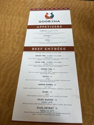 Menu photo 3 Goorsha Durham, NC