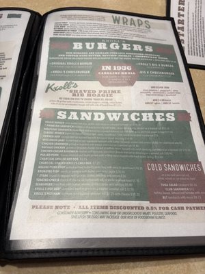 Menu photo 1 Krolls West Restaurant Green Bay, WI Menu photo 1 Krolls West Restaurant Green Bay, WI