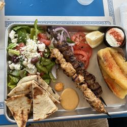 Zeus - Chicken and lamb souvlaki. Excellent!