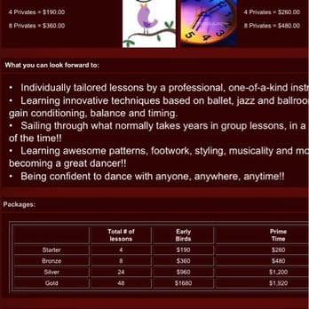 Omni Salsa Dance Studio - The Early Bird 48 lessons package is $1,680. For the Prime time 48 lessons is $1,920. Where in the world is $2,400 coming from? - Dance Studios Near Me - Houston, Texas