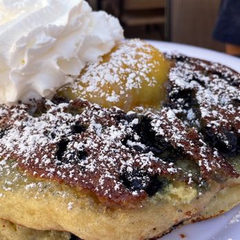 Baja Cafe - Blueberry Pancake with lemon filling - Breakfast & Brunch Near Me - Tucson, Arizona Baja Cafe - Blueberry Pancake with lemon filling - Breakfast & Brunch Near Me - Tucson, Arizona