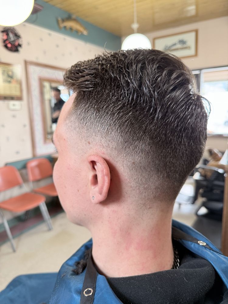 Leisure Way Barber Shop Logo