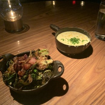 STK Steakhouse Bellevue - Brussel Crispy Brussels Sprouts Sweet Corn Pudding - Steakhouses Near Me - Bellevue, Washington STK Steakhouse Bellevue - Brussel Crispy Brussels Sprouts Sweet Corn Pudding - Steakhouses Near Me - Bellevue, Washington