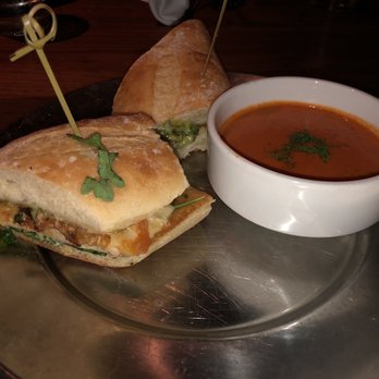 Eureka! - Napa Chicken Sandwich with Tomato Bisque - American Near Me - Carlsbad, California Eureka! - Napa Chicken Sandwich with Tomato Bisque - American Near Me - Carlsbad, California