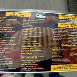 Forest Grove Sandwich Shop - Menu as of May 2025