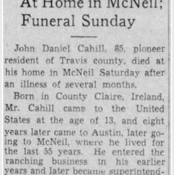 US Post Office - Obituary of my Great Great Grandfather and second Post Master of this Post Office inside the Old McNeil Store.