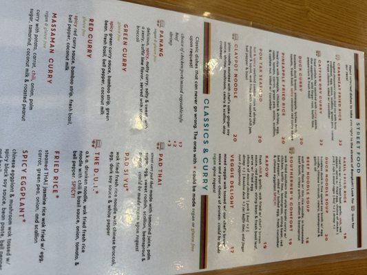 Menu photo 7 Thai Chef Street Food Washington, DC, DC