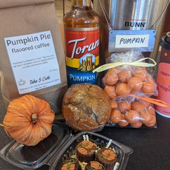 Take 5 Cafe NJ - It's that time of year, everything pumpkin...even pumpkin truffles a
& pumpkin maltballs! - Coffee & Tea Near Me - Mount Laurel, New Jersey