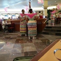 Sanborns - The servers in their well adorned dress.