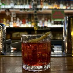 Pony Up - Happy hour Boulevardier. Such a great cocktail'