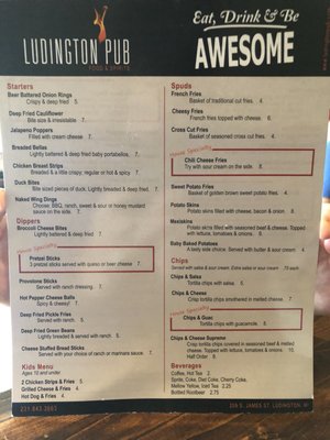 Menu photo 4 Ludington Pub Ludington, MI Menu photo 4 Ludington Pub Ludington, MI