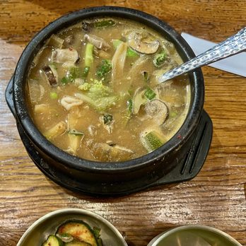 Chicken Barn Korean Style Cuisine - Doenjang Jjigae 된장찌개 Seafood - Korean Near Me - Frisco, Texas