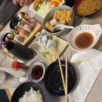 Kaita Restaurant - Mixed Assorted Tempura Fried Tofu Sushi Combination - Japanese Near Me - San Jose, California