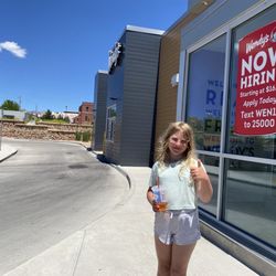 Wendy's - My sister standing in front of this Wendy's