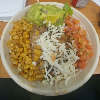 Kala Truck - Protein bowl w/carnitas: Salad, rice, black beans, about a pound of amazing carnitas, cheese, fresh pico, roasted corn salsa and Guac! - Mexican Near Me Kala Truck - Protein bowl w/carnitas: Salad, rice, black beans, about a pound of amazing carnitas, cheese, fresh pico, roasted corn salsa and Guac! - Mexican Near Me