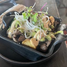 Happy hour carne taco bowl