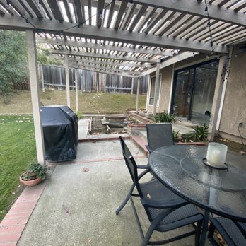 California Custom Landscape - Before pictures of our old, beat up patio - Landscaping Near Me - Chino, California