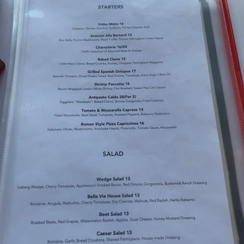 Bella Vie - Regular Menu - Italian Near Me - Bay Shore, New York Bella Vie - Regular Menu - Italian Near Me - Bay Shore, New York