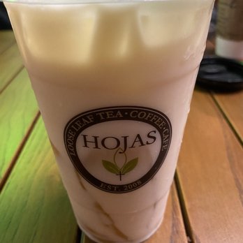 Hojas Tea House - Coconut mango infusion - Desserts Near Me - Long Beach, California Hojas Tea House - Coconut mango infusion - Desserts Near Me - Long Beach, California