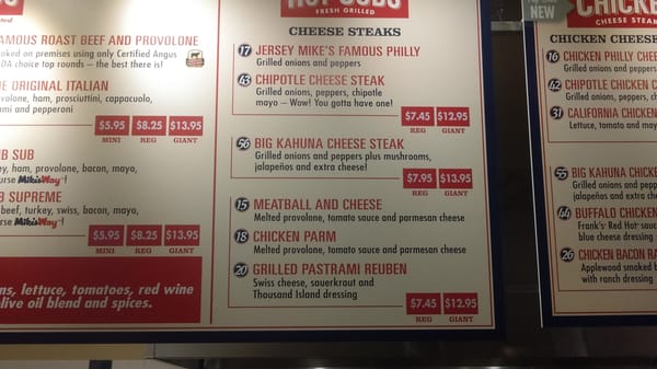 Menu photo 3 Jersey Mike's Subs Eugene, OR