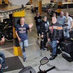Lemonrock Motorcycle Tours - Picking up motorcycles at start of tour