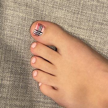 Best City Nails - My daughter wanted pink Burberry plaid and Anne did an amazing job. My daughter is SO HAPPY!! - Nail Salons Near Me - Temecula, California