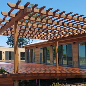 Deckmaster Fine Decks - IronWood Ipe Deck and Redwood Patio Cover in Napa, CA - Decks & Railing Near Me - Sebastopol, California