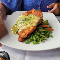 Crispy Jidori Chicken Schnitzel with Maitake Mushrooms Crispy Jidori Chicken Schnitzel with Maitake Mushrooms