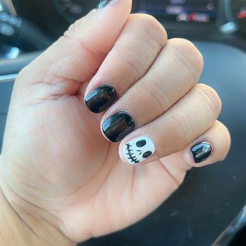 Kk Nails And Spa - Halloween Jack skeleton - Nail Salons Near Me - Tustin, California