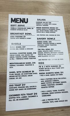 Menu photo 8 Buena Bodega Ventura, CA