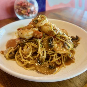 Cake de Partie - Spaghetti Tom Yum shrimp ( okay ) - Coffee & Tea Near Me - San Diego, California