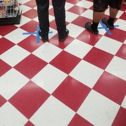 Culebra Super Meat Market - They Need to rethink their social distancing markings