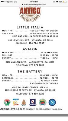 Menu photo 3 Antico Pizza Battery Atlanta, GA Menu photo 3 Antico Pizza Battery Atlanta, GA