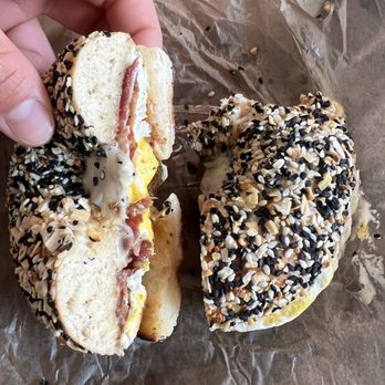 Schmagel's Bagels - BEC on everything bagel - Bagels Near Me - Saint Augustine, Florida Schmagel's Bagels - BEC on everything bagel - Bagels Near Me - Saint Augustine, Florida