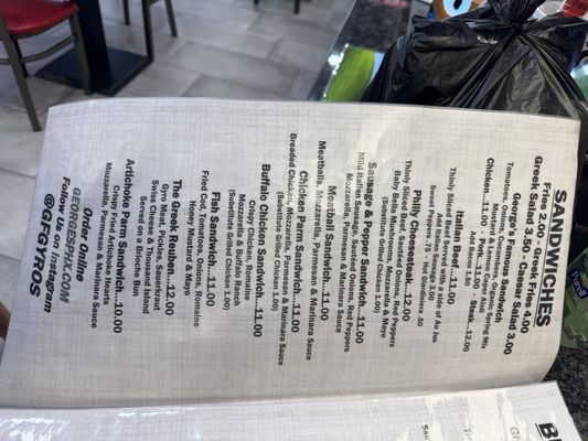 Menu photo 6 George's Famous Gyros & Pasta Phoenix, AZ Menu photo 6 George's Famous Gyros & Pasta Phoenix, AZ