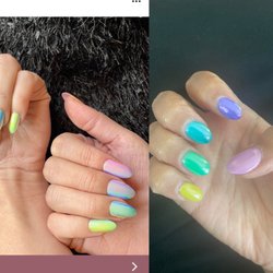 TT Nails & Spa - The left photo is what I asked and the right is what I got!