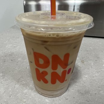 Dunkin' -  a drink in a plastic cup with a straw - Donuts Near Me - Henniker, New Hampshire