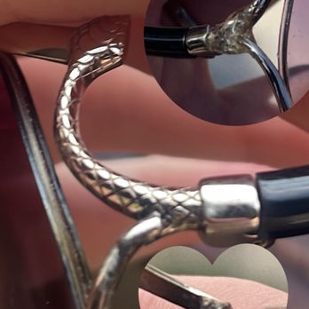 Bernal Jewelers - before and after of the repair (i removed the hot glue myself at home but bernal did the soldering!) - Jewelry Near Me - Chicago, Illinois