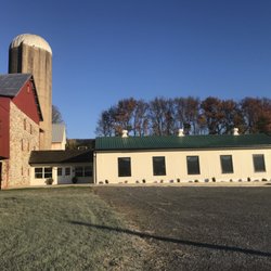 Masthof Press and Bookstore - Masthof Bookstore and Press building next to barn.
