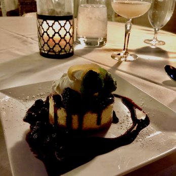 Vintner Grill - Meyer lemon cheesecake with raspberry compote - New American Near Me - Las Vegas, Nevada Vintner Grill - Meyer lemon cheesecake with raspberry compote - New American Near Me - Las Vegas, Nevada
