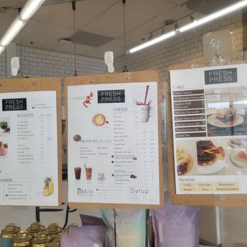 Fresh Press Coffee Bar - Menu - Coffee & Tea Near Me - Richmond, British Columbia Fresh Press Coffee Bar - Menu - Coffee & Tea Near Me - Richmond, British Columbia