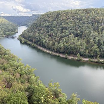 Hawk’s Nest State Park Lodge - View from the overlook - Hotels Near Me - Ansted, West Virginia
