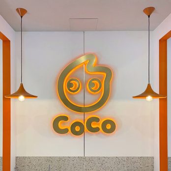 Coco Fresh Tea & Juice - Coco Fresh Tea - Logo wall inside bubble tea shop - Bubble Tea Near Me - Concord, Ontario Coco Fresh Tea & Juice - Coco Fresh Tea - Logo wall inside bubble tea shop - Bubble Tea Near Me - Concord, Ontario
