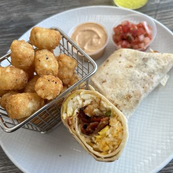 The District Pub - Breakfast Burrito with potato nuggets was great - Pubs Near Me - Clearwater, Florida The District Pub - Breakfast Burrito with potato nuggets was great - Pubs Near Me - Clearwater, Florida