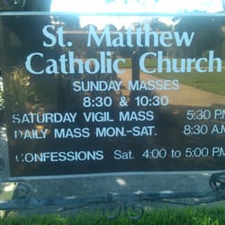 St Matthew's Catholic Church - Mass and Confession Times