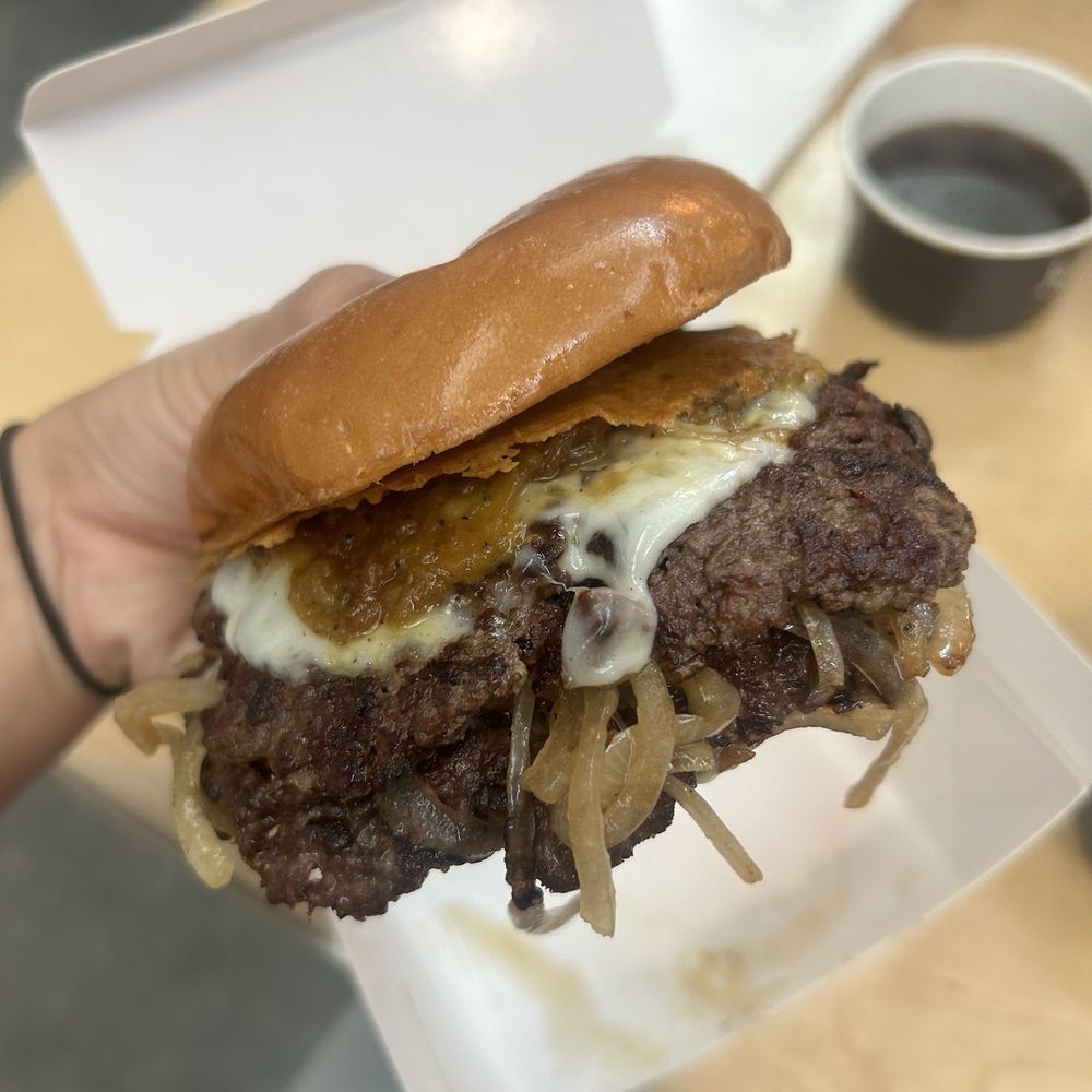 French Onion Smash Burger
