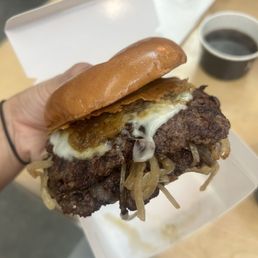 French Onion Smash Burger